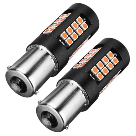 2X 5W 1156 Bau15S Blub Dc12V Brems- og Blinklys Ikke Hyper Flash Rød