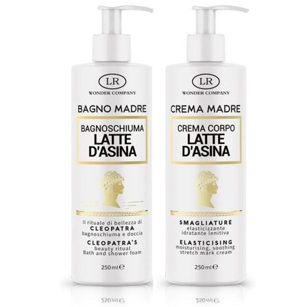 LR Wonder Cofanetto Latte D' Asina Bagnoschiuma 250ml + Crema