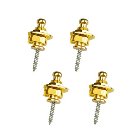 4 stk. kopper runde gitarreimspenner hodereimspenne låser (gull)