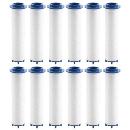 12 Stk. Brusehovedfilter Turboventilator Bruges til Håndholdt Brusehoved Propel