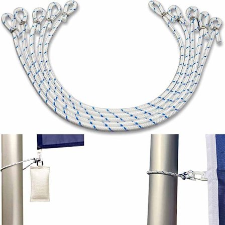 Flaggringer - 5 stk for å feste flagg og bannere til flaggstangen