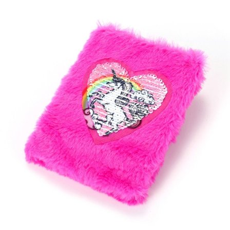 Unicorn Notebook Plysch Bok Hand Account Book Dagbok Bok