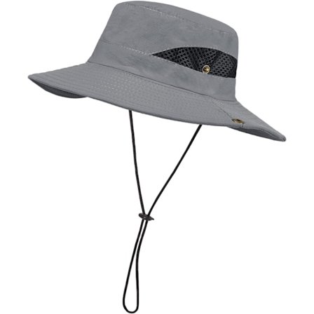 Lue Sommer UV-beskyttelse Solhatt Herre Peaked Cap Sommer Fisherman Hat Pustende Sammenleggbar Safari Hat Unisex For Outdoor H