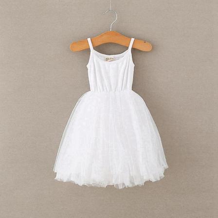 Flickor Sommar Ärmlös Klänning 3 4 7 8 År Barn Casual Tutu