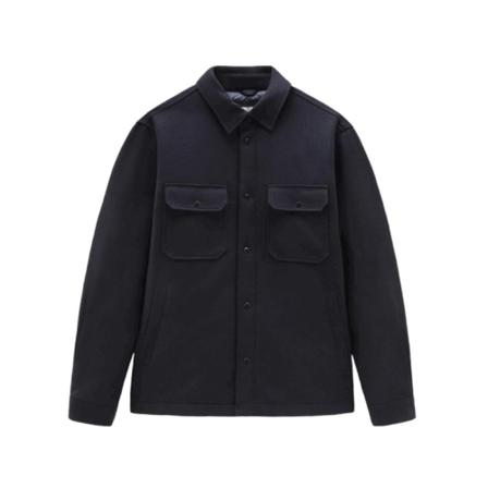 Woolrich, Niebieski Single-Breasted Coats Niebieski, Mężczyzna, Rozmiar: L