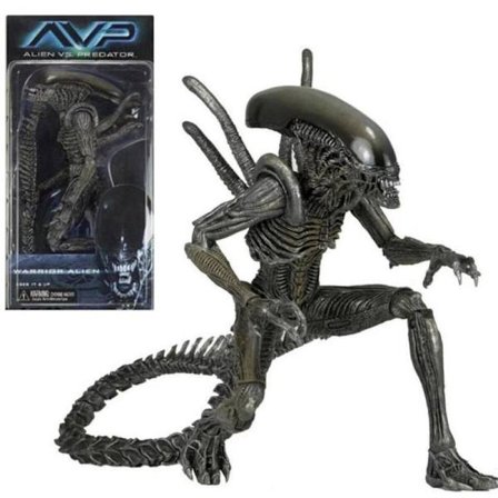 NECA Grid Warrior Xenomorph Alien Figur Alien vs Predator Actionfigur Samlemodell Leker Julegave Bursdagsgave Warrior
