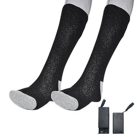 Lämpösukat, ladattavat, pitkä käyttöikä ja pestävät, sopivat pyöräilyyn ja hiihtoon