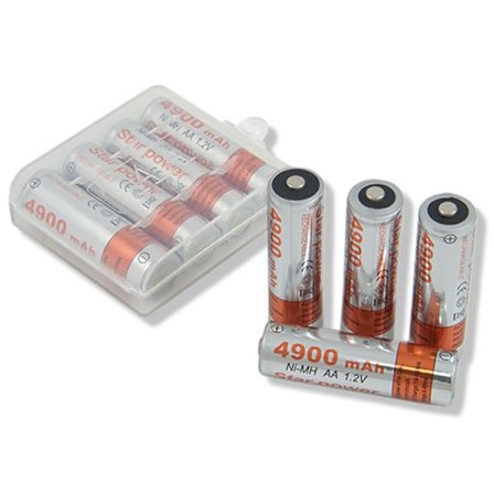 NI-MH AA Uppladdningsbara Batterier 4900 mAh