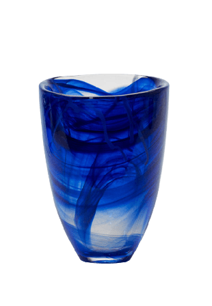 Kosta Boda Vas Contrast Vaser Blå H: 20cm