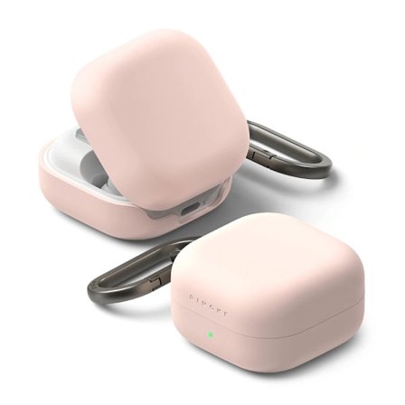 Ringke Skal För Galaxy Buds 4/4 Pro Silikon - Rosa Sand