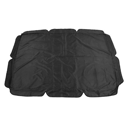 Utendørs gyngesolskjerm Vanntett verandatoppdeksel erstatning UV-beskyttelse for uteplass hage stol Svart