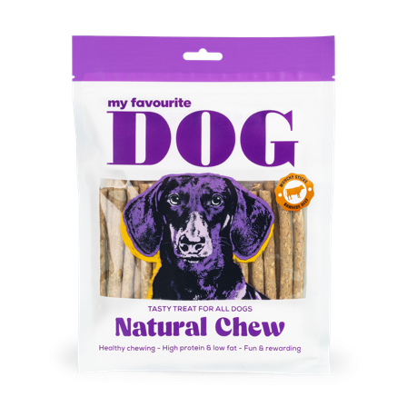My favourite DOG - Munchy Sticks - Natural 8-9mm, 12,5 cm, 300 g, 30-pk. - Hund - Hundegodbiter & tyggebein - Tyggeruller & tyggepinner - ZOO.no