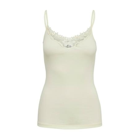 Only tank top onllizzy lace , Wit , Dames , Maat: L