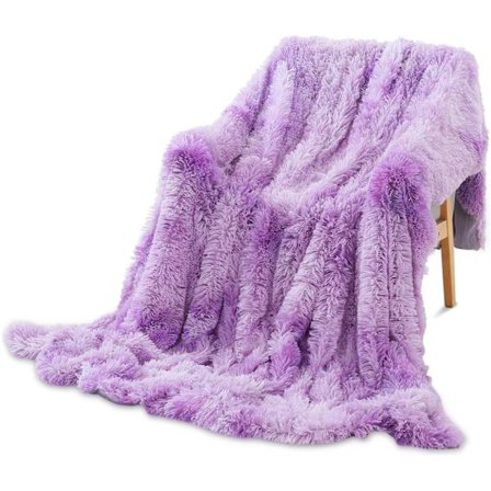 Elegant Romantisk Koselig Teppe Regnbue Farge Høy Kvalitet Flu