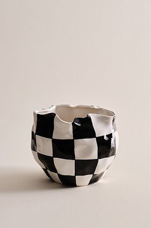 Jotex - Kruka Svart/vit RUTAN - Köp Krukor hos Jotex