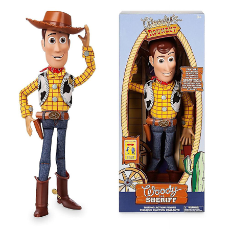 Pixar Toy Story Woody Interaktiivinen Puhuminen Toimintahahmo 40cm Sheriff Cowboy Nuken