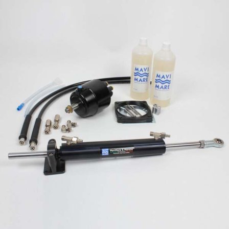 Hydraulická sada řízení Mavimare & Mancini GE100, pro pohon / kormidlo vestavěných motorů bez serva na lodě 6,5 - 13,5 metru (22 - 44 stop) + 