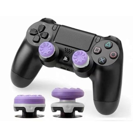 2 st Joystickgrepp för PS5 PS4-handkontroll, Silikon Tumgrepp Kåpor Skydd Analog Spak för Playstation 5, Playstation 4-handkontroll - Perfekt