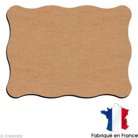 Wave dækkeserviet i træ - Kvalitet og fremstilling - Brun - Naturlig - Spisestue - 30 x 40 cm
