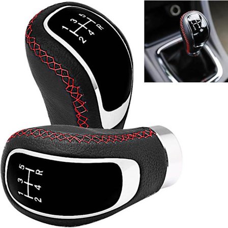 Röd Universal Bil Tuning Tillbehör 5-växlad Växelspak K