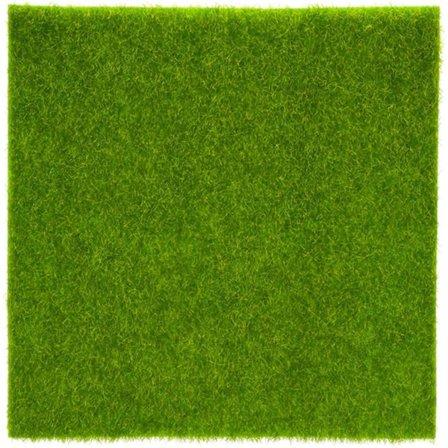 Konstgräsmatta (Storlek: 15 cm x 15 cm), Dekorgräsmatta 15 cm Plastgräsmatta Inomhus Utomhus Grön Syntetisk Gräsmatta Mikro O