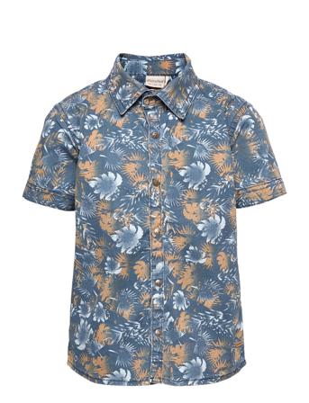 Shirt Twill Aop Patterned Minymo