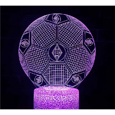 Fotballgaver til gutter Fotball 3D illusjonslampe Fotball 3D nattlysgave til gutter jenter