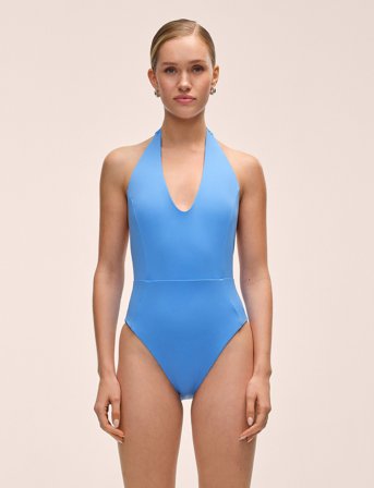 Casall Resort Halterneck Swimsuit - Blue - 34