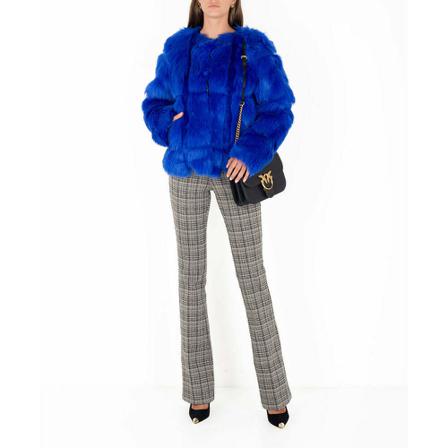 Silvian Heach Faux Fur Shearling Jas , Blauw , Dames , Maat: M
