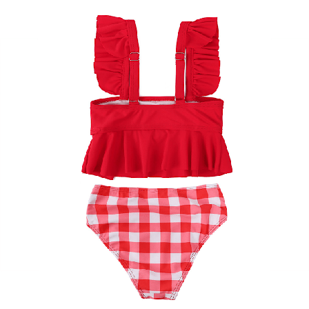 Toppløs Tankini-badedrakt for småjenter med UPF50+ solbeskyttelse