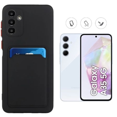 Samsung Galaxy A35 cover mobilcover kortholder slot sort
