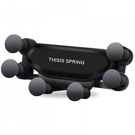 Biltelefonholder, syv-punkts støtte luftuttaksklemme dashbord navigasjonsramme, farge kaldsvart