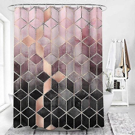 Modern Vattentätt Duschdraperi för Badrum