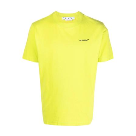 Off White, T-Shirts Geel, Heren, Maat:M