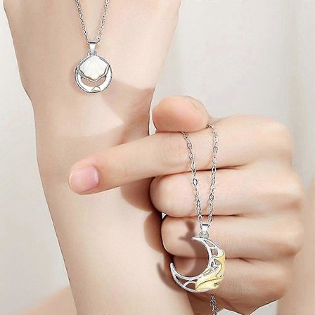 2-pack Magnetiskt Parhalsband Valsskalhänge Kragekedja Present till Kärleksfulla