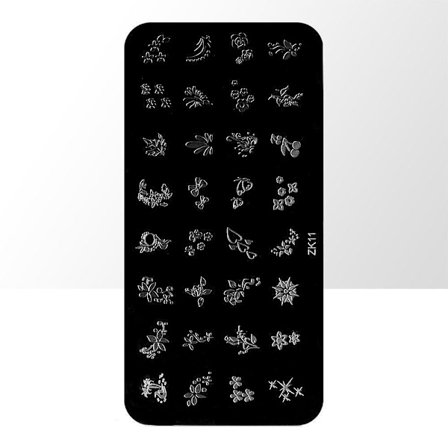 Leimauslevy - Kynsikoristeet - ZK11 - Suorakulmio