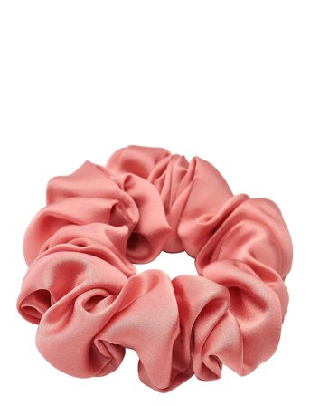 Lenoites Mulberry Silk Scrunchie - Pink - ONE SIZE