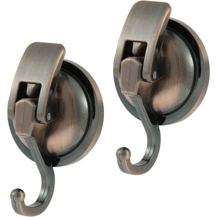 Kraftige Vakuumsuger Kop Kroge, 6,8 kg Borefri Kroge til Brusebad og Badeværelse, Stærkt Hold til Morgenkåber Håndklæder Kranse på Glas Fliser