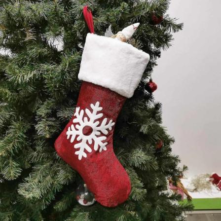 Hmwy Julstrumpa Rensnöflinga Hängstrumpor för julgransdekorationer Juldekoration - Perfet