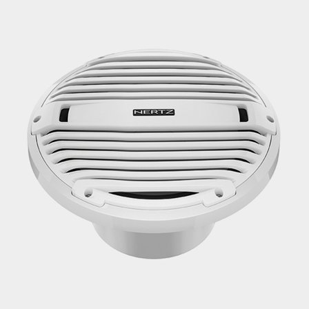 Subwoofer marino Hertz HMS 10 B2-LD-W, 10", 600 W, bianco, per installazione a incasso, con griglia bianca
