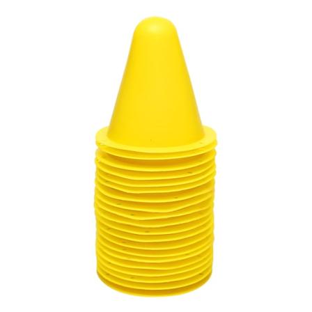 Træningskegle fodbold, træningskegle rulleskøjteløb 20 stk. træningskegle fod rød yellow