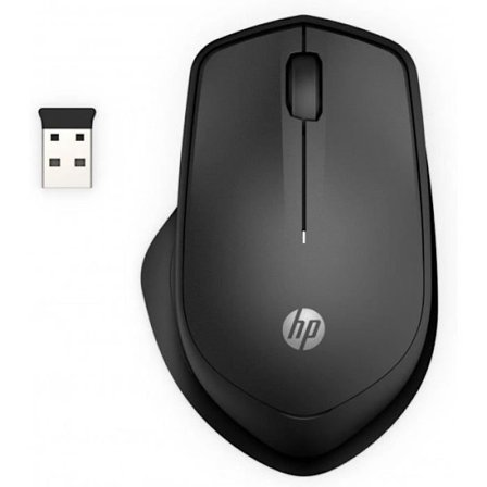 HP Silent 280M -hiiri - Langaton - Langaton USB-vastaanotin - Jet Black - OMEN by HP 15, HP 14, ENVY