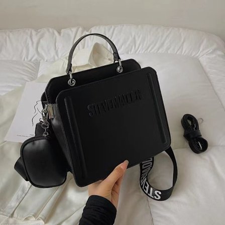 Kvinder Tote Bag Crossbody Håndtaske SORT