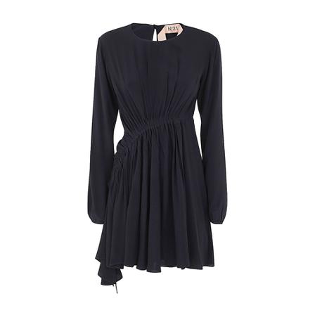 N21, Mini Dress Long Sleeved Blauw, Dames, Maat:S