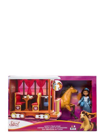 Spirit Untamed Lucky's Train Home Toys Dolls & Accessories Dolls Multi/mönstrad Spirit