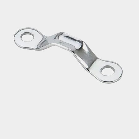 Bügel Harken Low-profile Standard Eyestrap, flach, rostfrei, 38 mm, 2 Löcher, 2-Pack - Boot