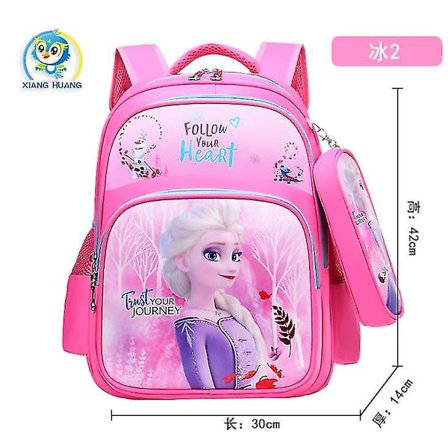 Disney Frozen Skolväskor Barn Ryggsäckar För Flickor Vattentät Ryggsäck Grundskola Mochila Bokväska C
