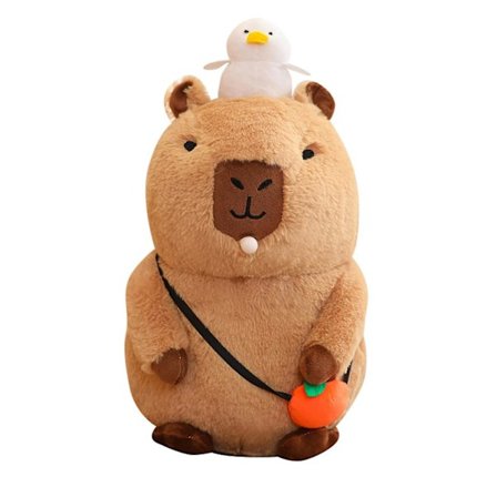 Kawaii Capybara plysdyr udstoppede dukke kreativ sød simulation udstoppede legetøj til børn piger gave dekoration samling(20cmA)