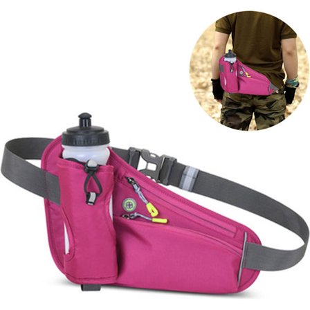 Midjeväsk runningbälte vattenflaska, sportvattenflaskbälte
