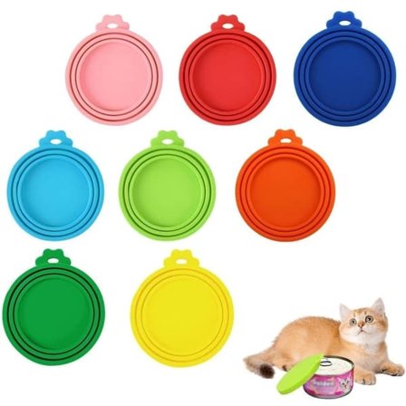 8-pack Silikonlock för Matförvaring, Universella, BPA-fria, Läcksäkra, Tål Diskmaskin